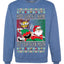 Slap Meme Award Show Parody Keep Santa's Name Out Your Mouth Ugly Christmas Sweater Unisex Crewneck Sweatshirt