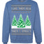 I Like Them Real, Thick & Sprucy Humor Adult Ugly Christmas Sweater Unisex Crewneck Graphic Sweatshirt