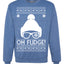 Oh Fudge Funny Movie Meme  Ugly Christmas Sweater Unisex Crewneck Graphic Sweatshirt