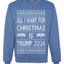 All I Want For Christmas is Trump 2024 Elections Ugly Christmas Sweater Unisex Crewneck Graphic Sweatshirt