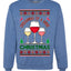 Dreaming Of A Wine Christmas Drinking Red White Drunk  Ugly Christmas Sweater Unisex Crewneck Graphic Sweatshirt