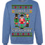 What's Crackin' Funny Nutcracker Meme Ugly Christmas Sweater Unisex Crewneck Graphic Sweatshirt