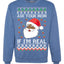 Black Santa Claus Ask Your Mom If I'm Real Adult Humor Ugly Christmas Sweater Unisex Crewneck Graphic Sweatshirt