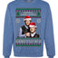 Here To F Stuff Up Step Brothers Holiday Pose Ugly Christmas Sweater Unisex Crewneck Sweatshirt