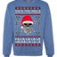 Valhalla Deck The Halls With Skulls & Bodies Ugly Christmas Sweater Unisex Crewneck Sweatshirt