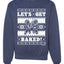 Let's Get Baked | Holiday Ginger Bread Design Merry Ugly Christmas Sweater Unisex Crewneck Graphic Sweatshirt