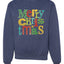 Colorful Merry Merry Christmas Decoration Merry Christmas Unisex Crewneck Graphic Sweatshirt