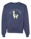Fa la la la llama Xmas Ilama Merry Christmas Unisex Crewneck Graphic Sweatshirt