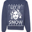 Let It Snow Jon Snow Digital Merry Ugly Christmas Sweater Unisex Crewneck Graphic Sweatshirt