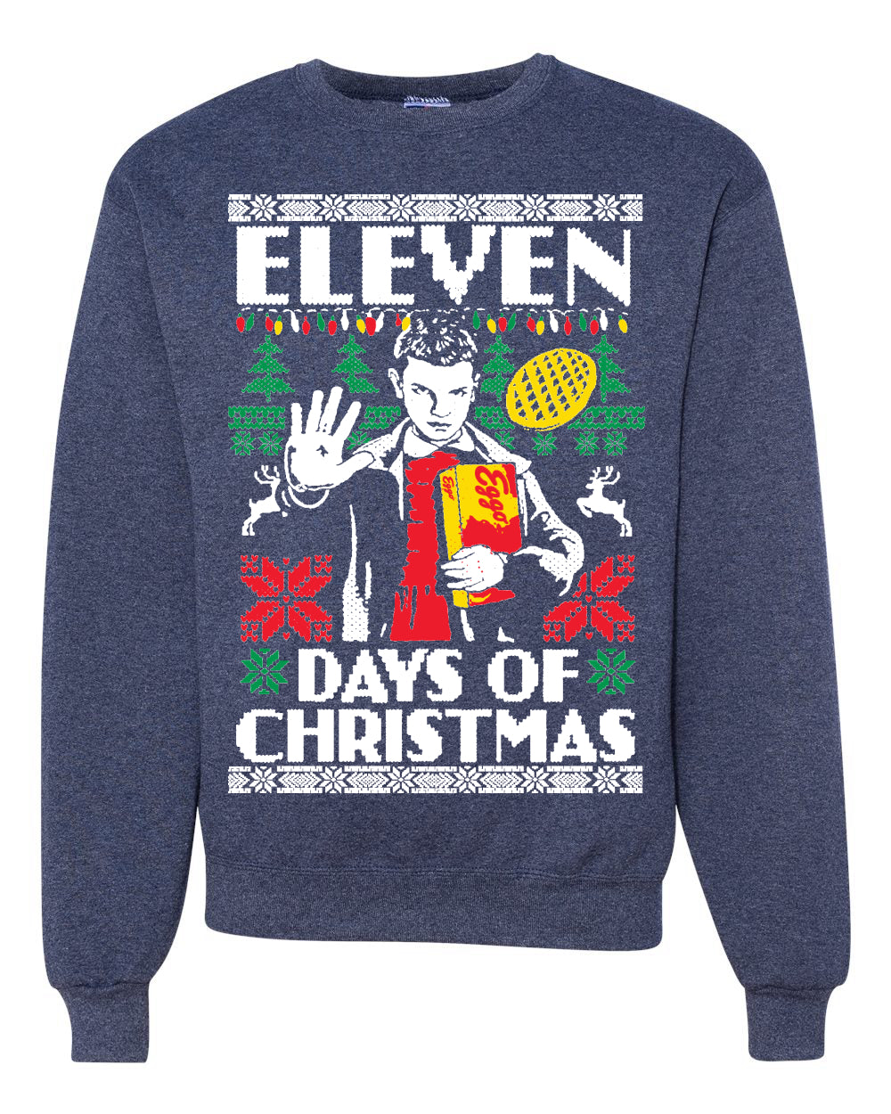 Eleven Days of Christmas Ugly Christmas Sweater Unisex Crewneck Graphic Sweatshirt
