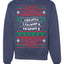 Merry Christmas Alphabet A-Z Christmas lights  Ugly Christmas Sweater Unisex Crewneck Graphic Sweatshirt