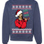 Funny Snoop Hos Hos Hos Christmas  Ugly Christmas Sweater Unisex Crewneck Graphic Sweatshirt