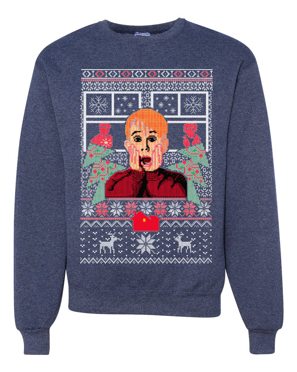 Kevin Merry Xmas Movie Fan Ugly Christmas Sweater Unisex Crewneck Graphic Sweatshirt