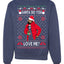 Santa Do You Love Me? White  Ugly Christmas Sweater Unisex Crewneck Graphic Sweatshirt