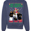We From The North Yeah That Way White  Ugly Christmas Sweater Unisex Crewneck Graphic Sweatshirt
