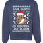 Sani Cloth is Coming to Town Merry Ugly Christmas Sweater Unisex Crewneck Graphic Sweatshirt
