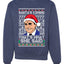 Santas Coming That's What She Said Michael Scott Merry Ugly Christmas Sweater Unisex Crewneck Graphic Sweatshirt
