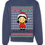 Red Light Green Light Ugly Christmas Sweater Unisex Crewneck Graphic Sweatshirt