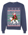 Don't Blame Santa He Voted For Trump Ugly Christmas Sweater Unisex Crewneck Graphic Sweatshirt