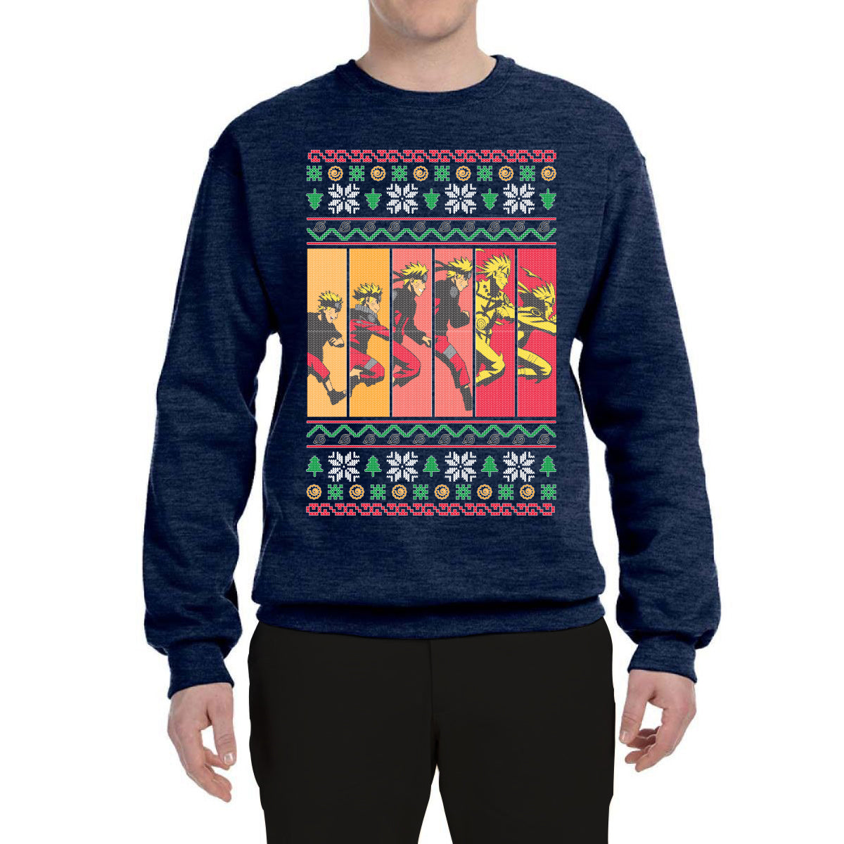 Anime Comic Cartoon Ugly Christmas Sweater Unisex Crewneck Graphic Sweatshirt