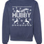 Christmas Hubby Love Merry Ugly Christmas Sweater Unisex Crewneck Graphic Sweatshirt