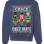 Crack Deez Nuts Meme Merry Ugly Christmas Sweater Unisex Crewneck Graphic Sweatshirt