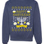Happy Hannukah Menorah Candle Channukah Merry Ugly Christmas Sweater Unisex Crewneck Graphic Sweatshirt