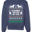 Daschund Through The Snow Merry Ugly Christmas Sweater Unisex Crewneck Graphic Sweatshirt