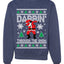 Darbin Through The Snow Christmas Ugly Christmas Sweater Unisex Crewneck Graphic Sweatshirt