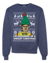 I'm Dreaming of a Dwight Christmas The Office Schrute Funny Ugly Christmas Sweater Unisex Crewneck Graphic Sweatshirt