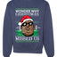 Biggie Smalls Wonder Why Christmas Missed Us  Ugly Christmas Sweater Unisex Crewneck Graphic Sweatshirt