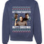 Hey Forgetabout Mery Christmas Ugly Christmas Sweater Unisex Crewneck Graphic Sweatshirt
