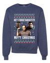 Hey Forgetabout Mery Christmas Ugly Christmas Sweater Unisex Crewneck Graphic Sweatshirt