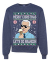 Merry Christmas Let's Go Brandon Christmas Unisex Crewneck Graphic Sweatshirt