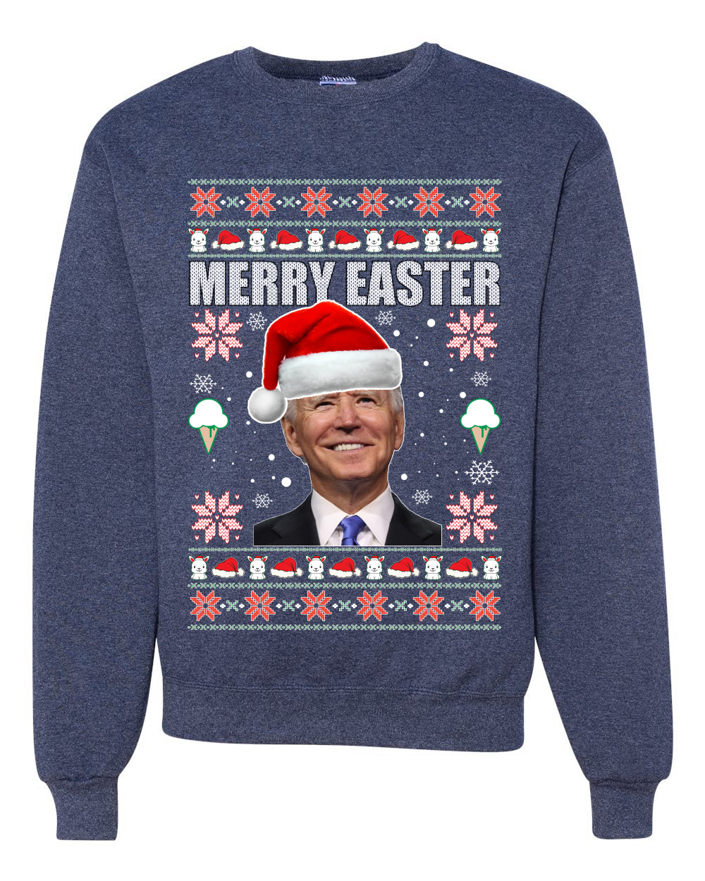 Merry Easter Christmas Unisex Crewneck Graphic Sweatshirt