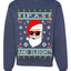 Original Hipster IPAs and Sleigh?!  Merry Ugly Christmas Sweater Unisex Crewneck Graphic Sweatshirt