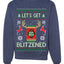 Let's Get Blitzened Rein Beer  Merry Ugly Christmas Sweater Unisex Crewneck Graphic Sweatshirt