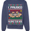 I Paused My Game To Be Here Merry Ugly Christmas Sweater Unisex Crewneck Graphic Sweatshirt