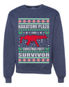 Nakatomi Plaza Christmas Party Survivor Merry Ugly Christmas Sweater Unisex Crewneck Graphic Sweatshirt