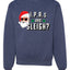 Hipster Santa IPAs and Sleigh? Christmas Unisex Crewneck Graphic Sweatshirt