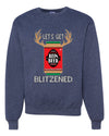 Let's Get Blitzened Christmas Unisex Crewneck Graphic Sweatshirt