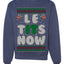 Let It Snow Le Tits Now Humor Joke Ugly Christmas Sweater Unisex Crewneck Graphic Sweatshirt