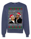 Will Slap Chris Meme Award Show Christmas Wife Joke  Ugly Christmas Sweater Unisex Crewneck Graphic Sweatshirt