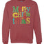 Colorful Merry Merry Christmas Decoration Merry Christmas Unisex Crewneck Graphic Sweatshirt