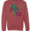 Colorful Ho Ho Ho Merry Christmas Unisex Crewneck Graphic Sweatshirt