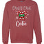 Candy Cane Cutie  Merry Christmas Unisex Crewneck Graphic Sweatshirt