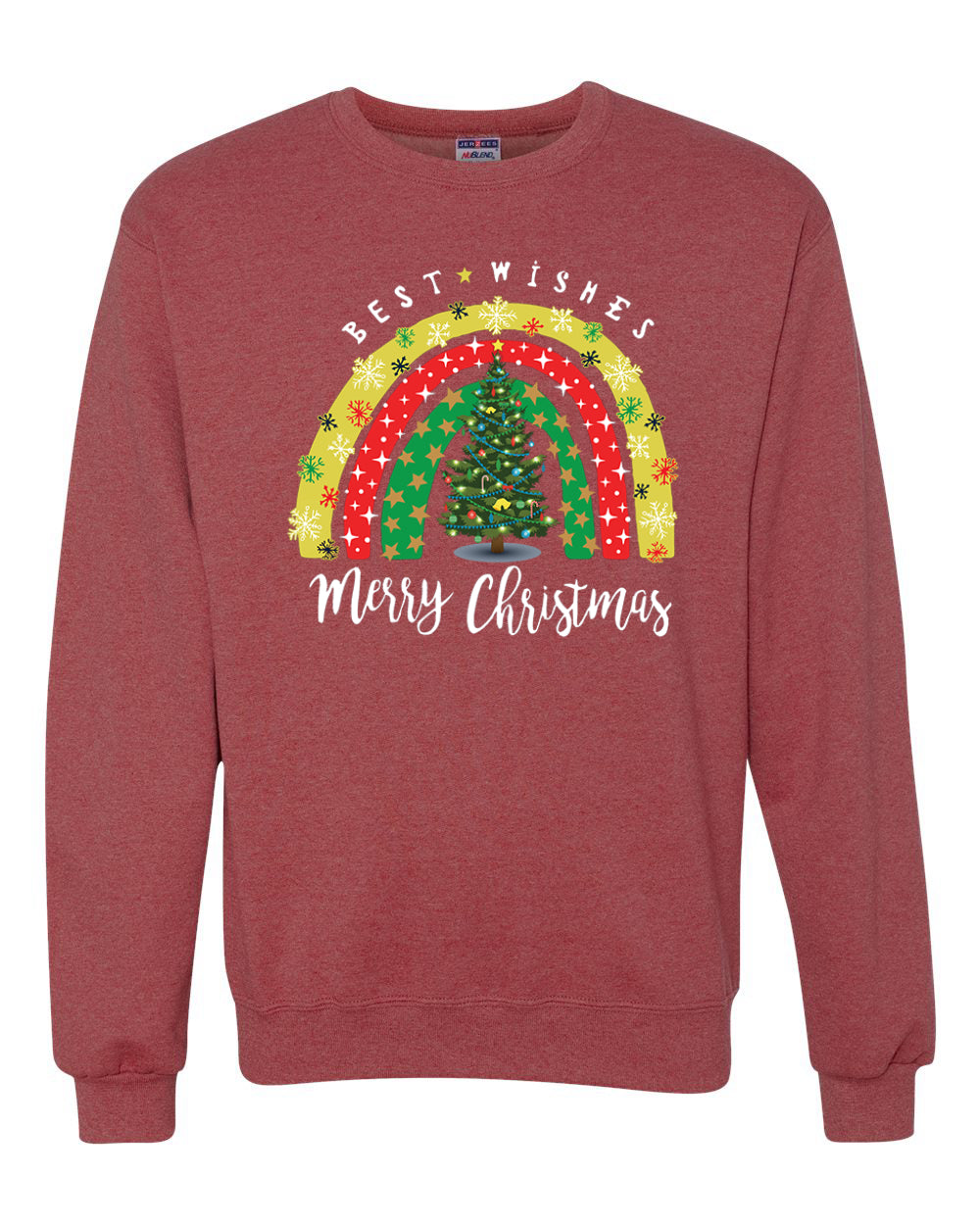 Merry Merry Christmas Best Wishes  Merry Christmas Unisex Crewneck Graphic Sweatshirt