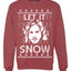 Let It Snow Jon Snow Digital Merry Ugly Christmas Sweater Unisex Crewneck Graphic Sweatshirt