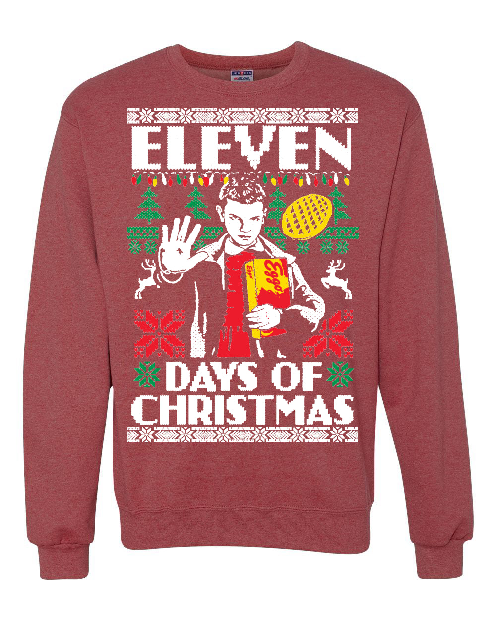 Eleven Days of Christmas Ugly Christmas Sweater Unisex Crewneck Graphic Sweatshirt