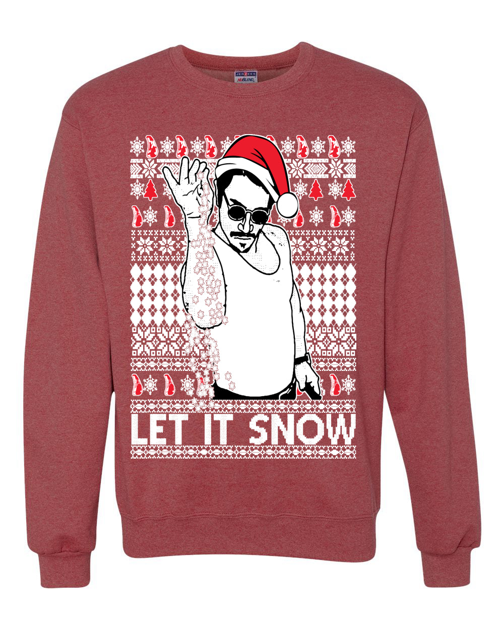 Salt Bae Christmas Ugly Christmas Sweater Unisex Crewneck Sweatshirt